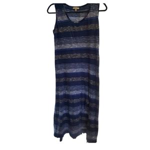 Max Studio Maxi Dress Blue Size Small